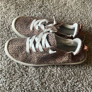 Spotted slip in sneakers